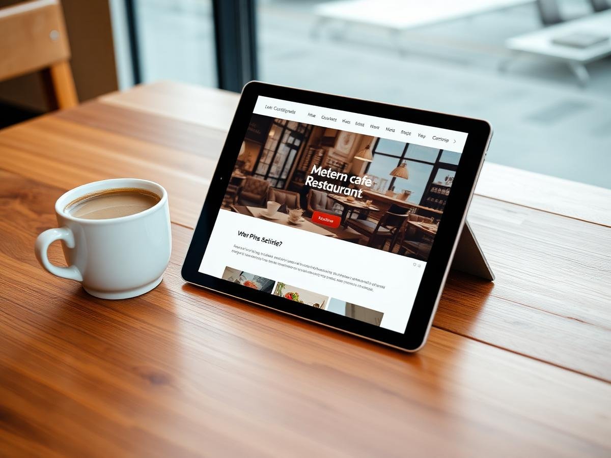 Modern cafe website